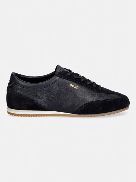 BOSS Lineor sneakers pentru bărbați din piele negru