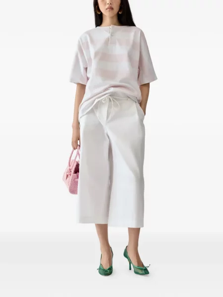 Pantaloni Jacquemus alb