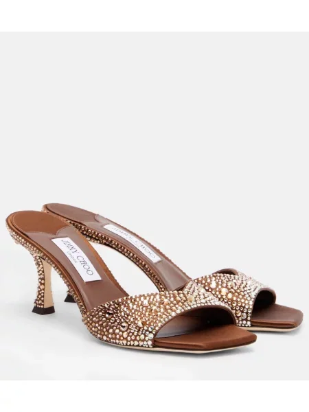 Papuci tip mules Jimmy Choo maro