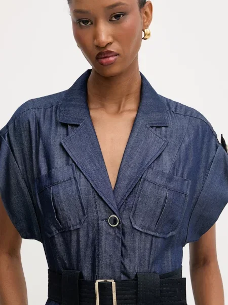 Liu Jo сукня-сорочка з ліоцелю