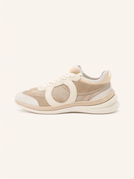 Sneakersy Ferragamo beżowe