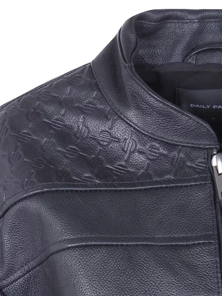 Geanta de piele Daily Paper negru