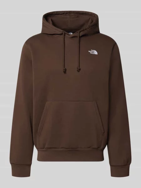 Bluza z kapturem o kroju regular fit z kieszenią kangurka model "EVOLUTION" The North Face brązowa