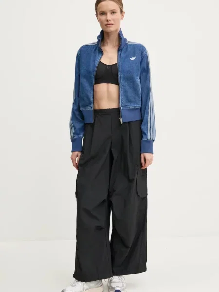 Jakna adidas Originals DENIM TT modra