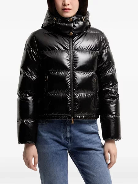 Páperová bunda Moncler čierna