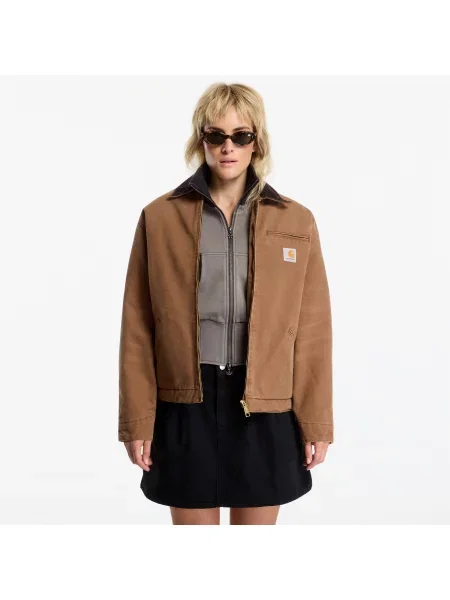 Bunda Carhartt WIP OG Detroit Jacket UNISEX WIP H Brown/ Tobacco Stone Canvas S hnědá