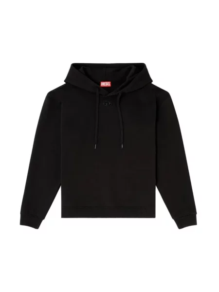 Bluza z kapturem Diesel z kapturem czarna