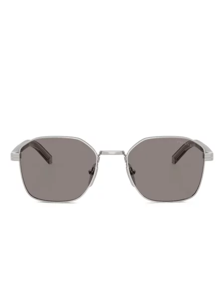 Ochelari de soare Prada Eyewear cu imprimeu geometric argintiu