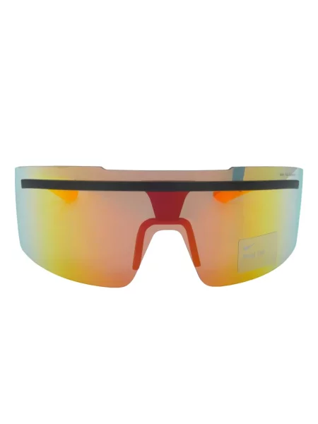 Ochelari de soare Nike cu cordon din jerseu cu imprimeu abstract gri