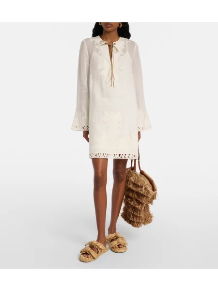 Rochie Zimmermann cu broderie alb