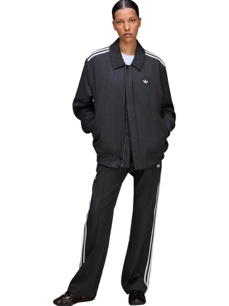 Kurtka przejściowa Adidas Originals wełniana szara