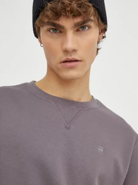 Кофта G-Star Raw однотонна сірий