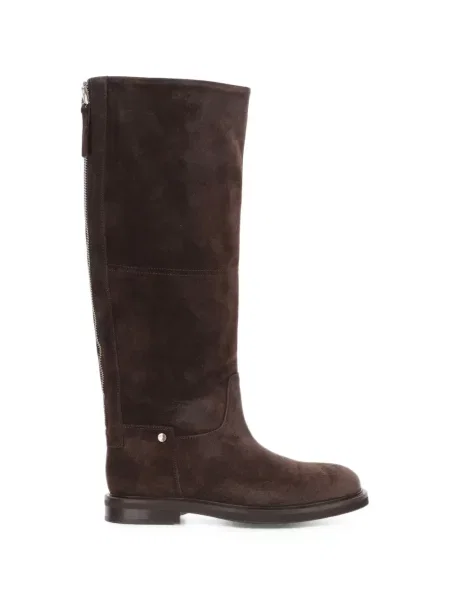 Botine Poeve din piele de căprioară maro