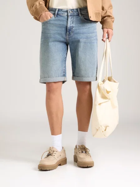 QS Džínsy John denim modrá