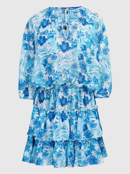 Платье Vilebrequin с рюшами белое