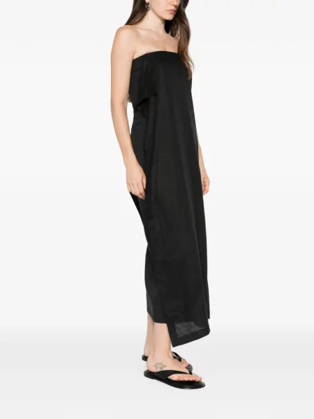 Rochie Liviana Conti asimetrică drapată negru
