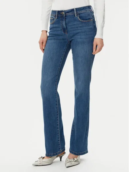 Morgan Blugi Bootcut Fit albastru