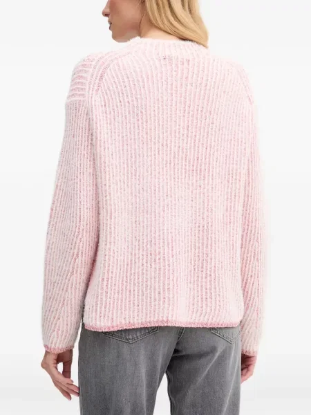 Pulover Oui tricotate roz