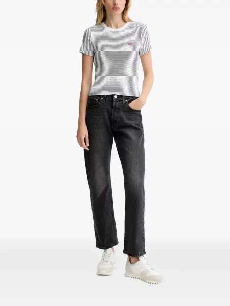 Blugi drepți Levi's® cu dungi negru