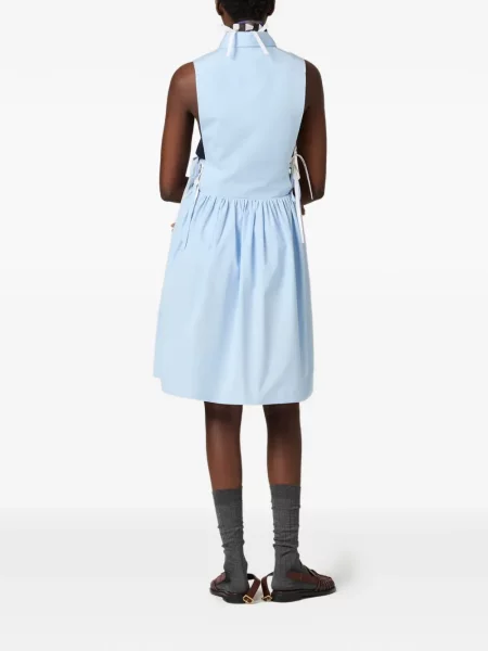 Rochie Miu Miu din poplin albastru