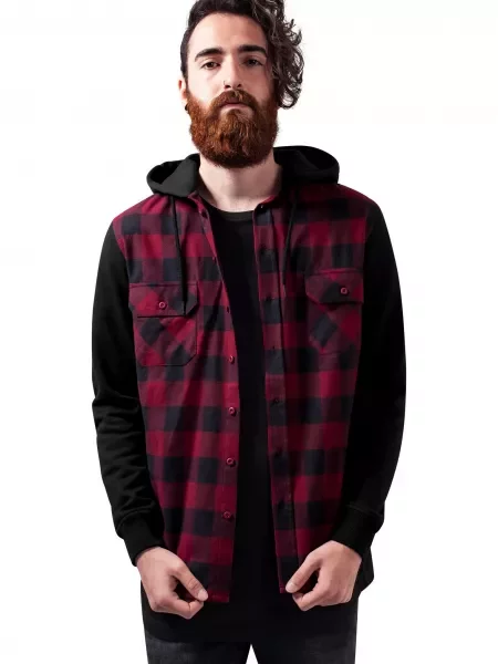 Urban Classics Srajca merlot črna