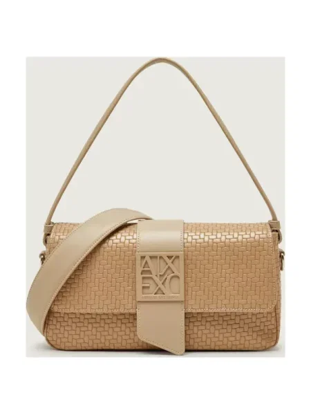 Armani Exchange Geantă pe umăr bej
