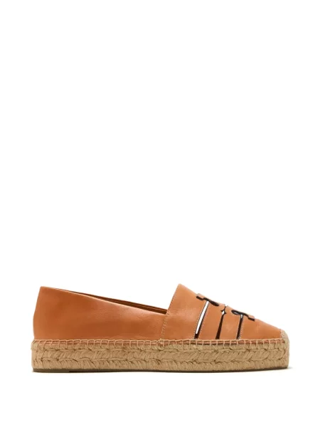 Espadrilky Tory Burch na platformě hnědé