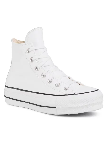 Sneakers Converse Ctas Lift Clean Hi White/Black/White λευκό
