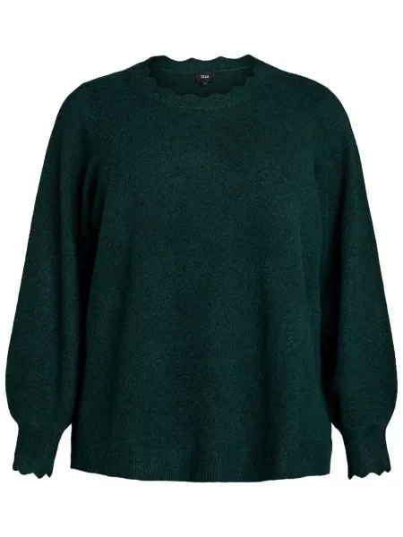 Zizzi Pulover Casunny amestecat verde