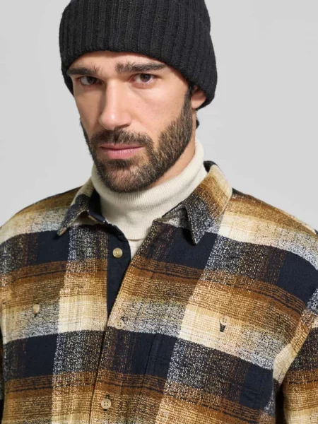 Kurtka koszulowa o kroju regular fit z czystej bawełny model ‘WOODFOOT’ Barbour czarna