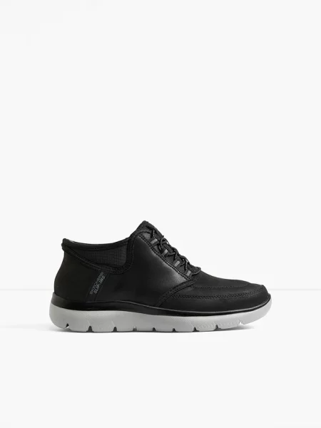 Wygodne wsuwane sneakersy marki Sketchers z pianką z pamięcią czarne