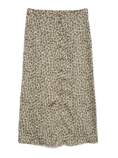 VERO MODA Fustă VMIDALIA crem / oliv