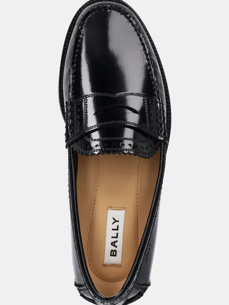 Кожаные мокасины Bally черные