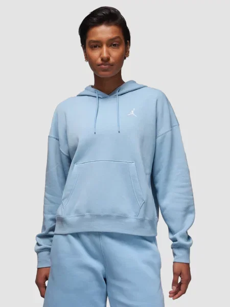 Флисовое худи Jordan голубое