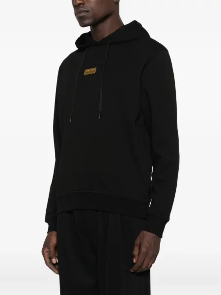 Hanorac cu glugă Versace Jeans Couture negru