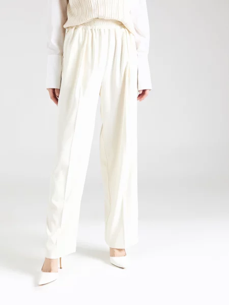 Samsoe Samsoe pantaloni femei lat high waist negru