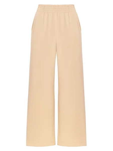Cat e Lolette Kalhoty Palazzo Trousers' béžová