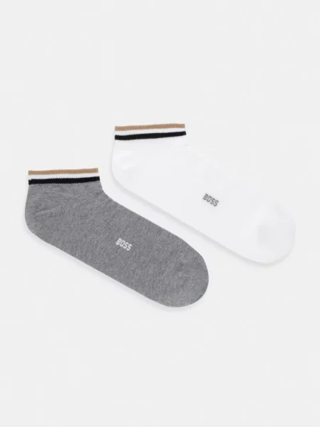 BOSS ponožky 2P AS Uni stripe CC šedé