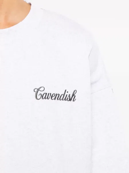 Hanorac Cavendish cu broderie gri