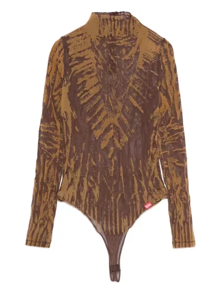 Body Diesel cu imagine cu imprimeu abstract maro