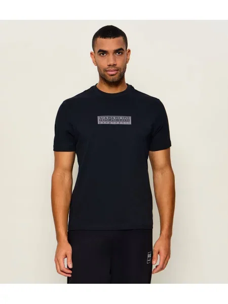 Napapijri Tricou S-Box Logo Ss 1 | Relaxed fit negru