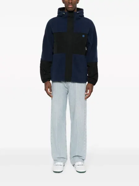 Bunda Maison Kitsuné s kapucí modrá