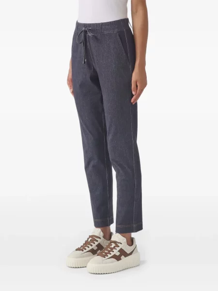 Pantaloni Max Mara cu cordon albastru
