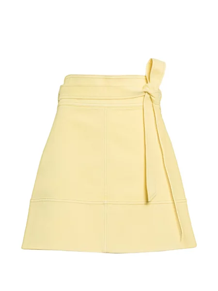Spódnica Tanya Taylor wiązana żółta