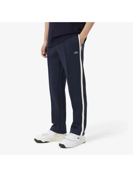 Lacoste Spodnie Dresowe Made In France granatowe