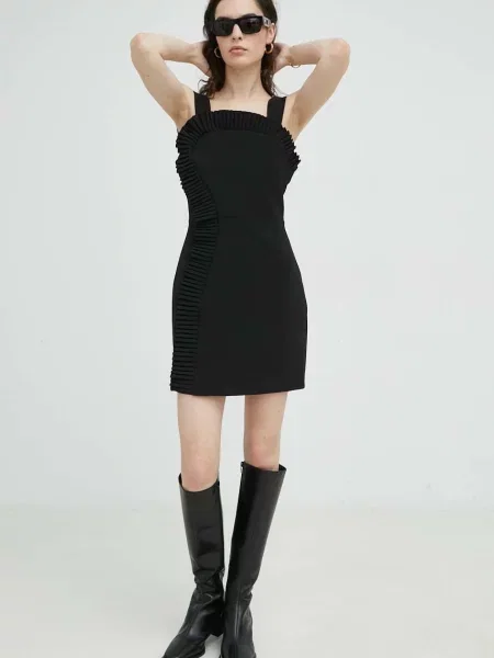 Сукня The Kooples mini пряма чорний