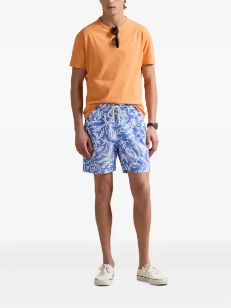 Șosete Polo Ralph Lauren de in cu broderie în carouri roșu