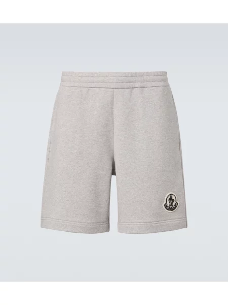 Bermude Moncler din jerseu gri