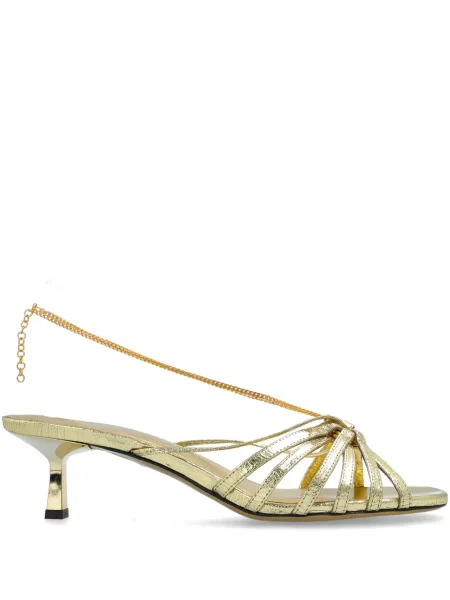 Pantofi cu toc Golden Goose auriu