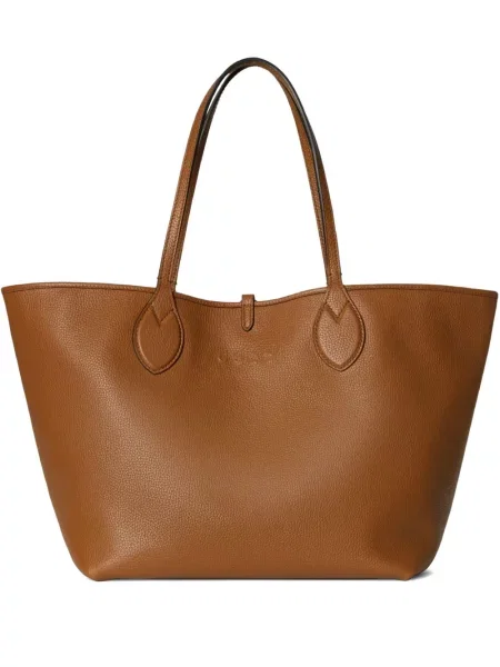 Kožená oboustranná kožená taška Gucci hnědá